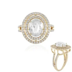 Zirkon-Goldring (Adela Gold)