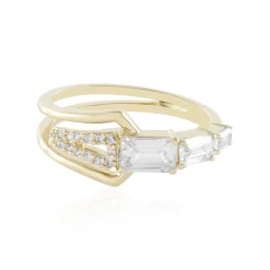 Zirkon-Goldring (de Melo)