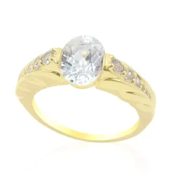 Zirkon-Goldring (de Melo)