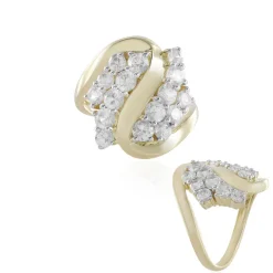 Zirkon-Goldring (de Melo)