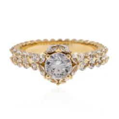 Zirkon-Goldring (de Melo)