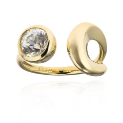 Zirkon-Goldring (de Melo)