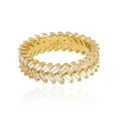 Zirkon-Goldring (de Melo)