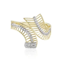 Zirkon-Goldring (Ornaments by de Melo)