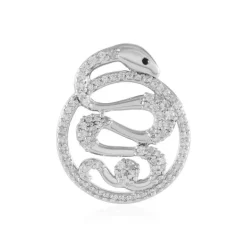 Zirkon-Silberanhänger