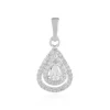 Zirkon-Silberanhänger