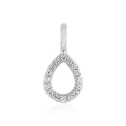 Zirkon-Silberanhänger