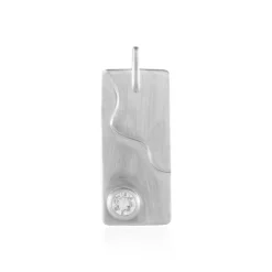 Zirkon-Silberanhänger