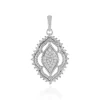 Zirkon-Silberanhänger