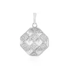 Zirkon-Silberanhänger