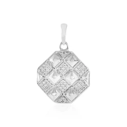 Zirkon-Silberanhänger