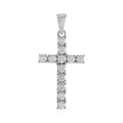 Zirkon-Silberanhänger