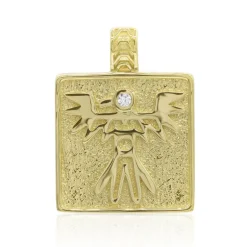 Zirkon-Silberanhänger