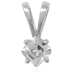 Zirkon-Silberanhänger