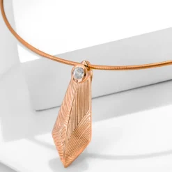 Zirkon-Silberanhänger