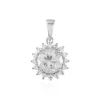 Zirkon-Silberanhänger