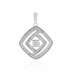 Zirkon-Silberanhänger