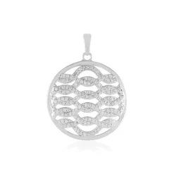 Zirkon-Silberanhänger