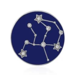 Zirkon-Silberanhänger "Wassermann"