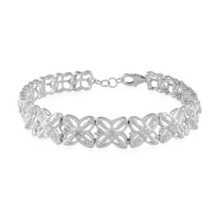 Zirkon-Silberarmband