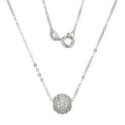 Zirkon-Silberhalskette (Adela Silber)