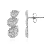 Zirkon-Silberohrringe