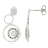Zirkon-Silberohrringe