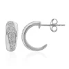 Zirkon-Silberohrringe