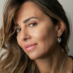 Zirkon-Silberohrringe