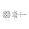 Zirkon-Silberohrringe