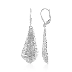 Zirkon-Silberohrringe