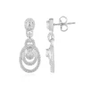 Zirkon-Silberohrringe
