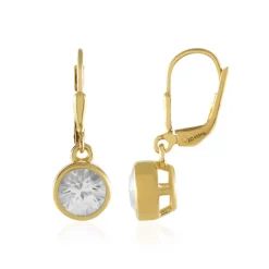 Zirkon-Silberohrringe