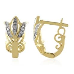 Zirkon-Silberohrringe