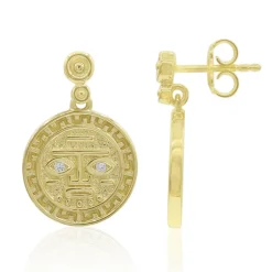 Zirkon-Silberohrringe