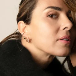 Zirkon-Silberohrringe