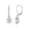 Zirkon-Silberohrringe