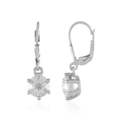 Zirkon-Silberohrringe