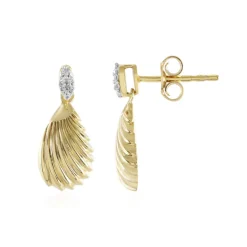 Zirkon-Silberohrringe