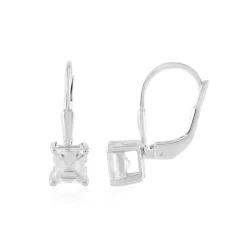 Zirkon-Silberohrringe