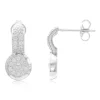Zirkon-Silberohrringe