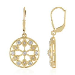 Zirkon-Silberohrringe