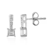 Zirkon-Silberohrringe