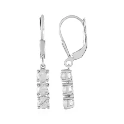 Zirkon-Silberohrringe