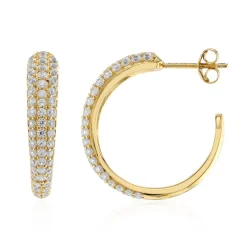 Zirkon-Silberohrringe