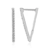 Zirkon-Silberohrringe