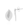 Zirkon-Silberohrringe