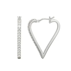Zirkon-Silberohrringe (Adela Silber)