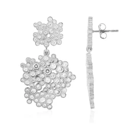 Zirkon-Silberohrringe (de Melo)