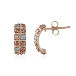 Zirkon-Silberohrringe (KM by Juwelo)